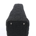 Dior Lady Dior Large Denim Cannage Large Handbag in Black