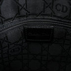 Dior Lady Dior Large Denim Cannage Large Handbag in Black