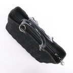 Dior Lady Dior Large Denim Cannage Large Handbag in Black