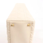 Dior Lady Dior Leather Cannage Large Handbag in Beige