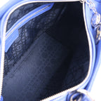 Dior Lady Dior Leather Cannage Large Handbag in Blue