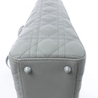 Dior Lady Dior Large Cannage Leather 2Way Handbag in Gray
