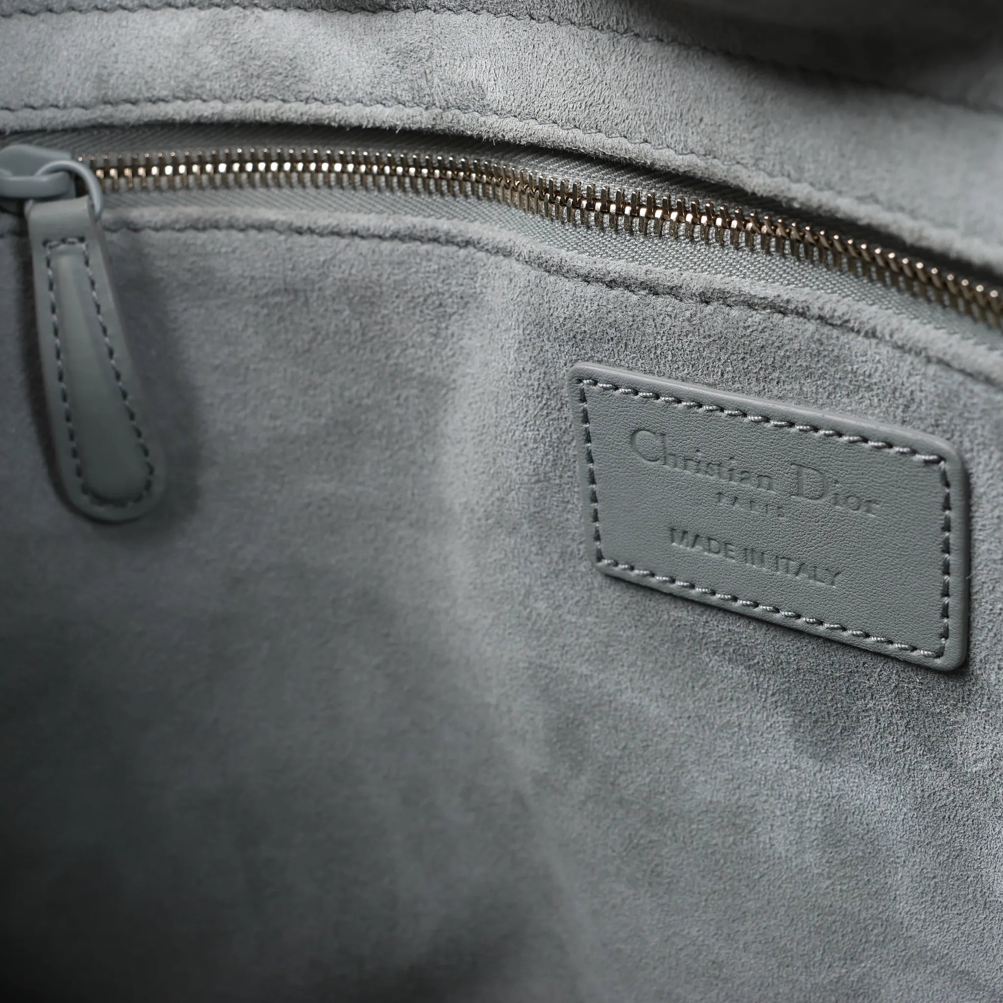 Dior Lady Dior Large Cannage Leather 2Way Handbag in Gray
