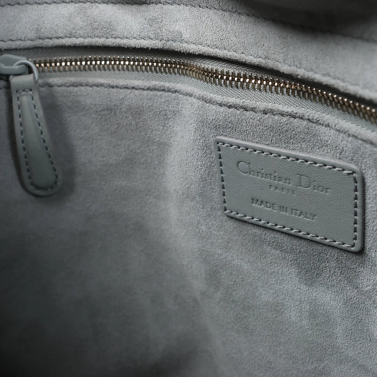 Dior Lady Dior Large Cannage Leather 2Way Handbag in Gray