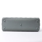 Dior Lady Dior Large Cannage Leather 2Way Handbag in Gray