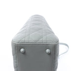 Dior Lady Dior Large Cannage Leather 2Way Handbag in Gray