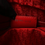Dior Lady Dior Leather Cannage Large 2Way Handbag in Red
