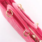 Christian Dior Lady Dior Large Cannage Leather Handbag in Pink