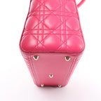 Christian Dior Lady Dior Large Cannage Leather Handbag in Pink