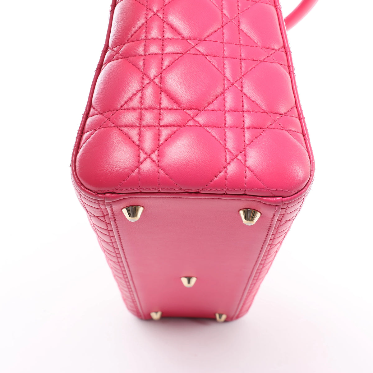 Christian Dior Lady Dior Large Cannage Leather Handbag in Pink