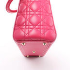 Christian Dior Lady Dior Large Cannage Leather Handbag in Pink