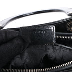 Dior Lady Dior Patent Leather Cannage Large Handbag in Black