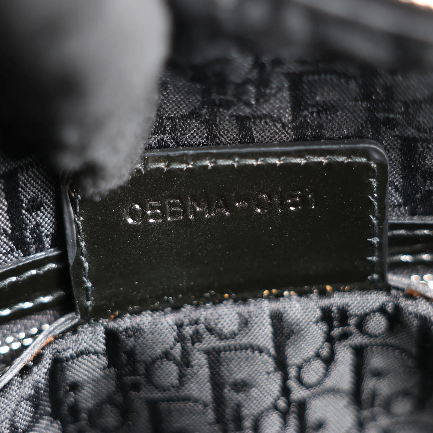 Dior Lady Dior Large Patent Leather Cannage 2Way Handbag in Black