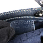 Dior Lady Dior Dennim x Leather Cannage Large Handbag in Navy Blue