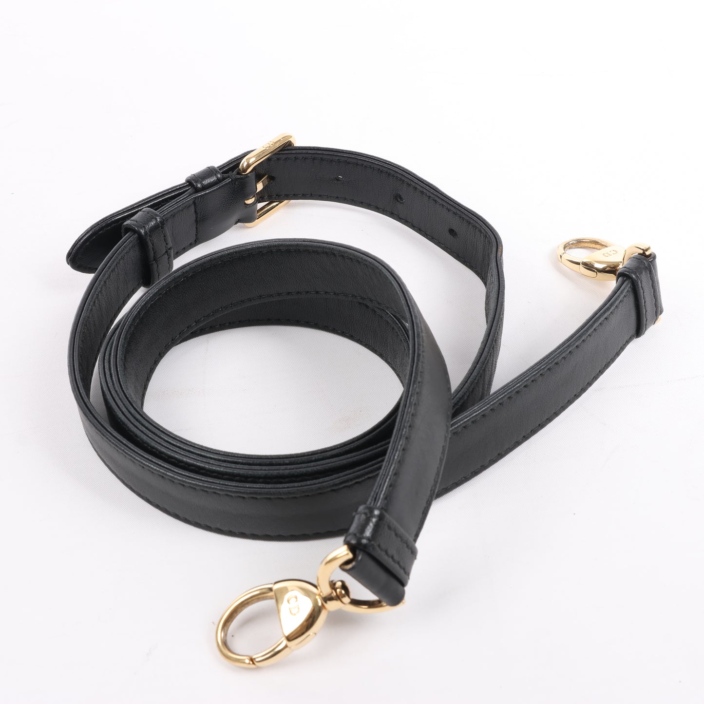 Sac à main Christian Dior Lady Dior Cannage en cuir noir, taille moyenne, 2 voies