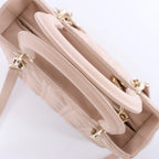 Dior Lady Dior Cannage Leather 2Way Handbag in Pink