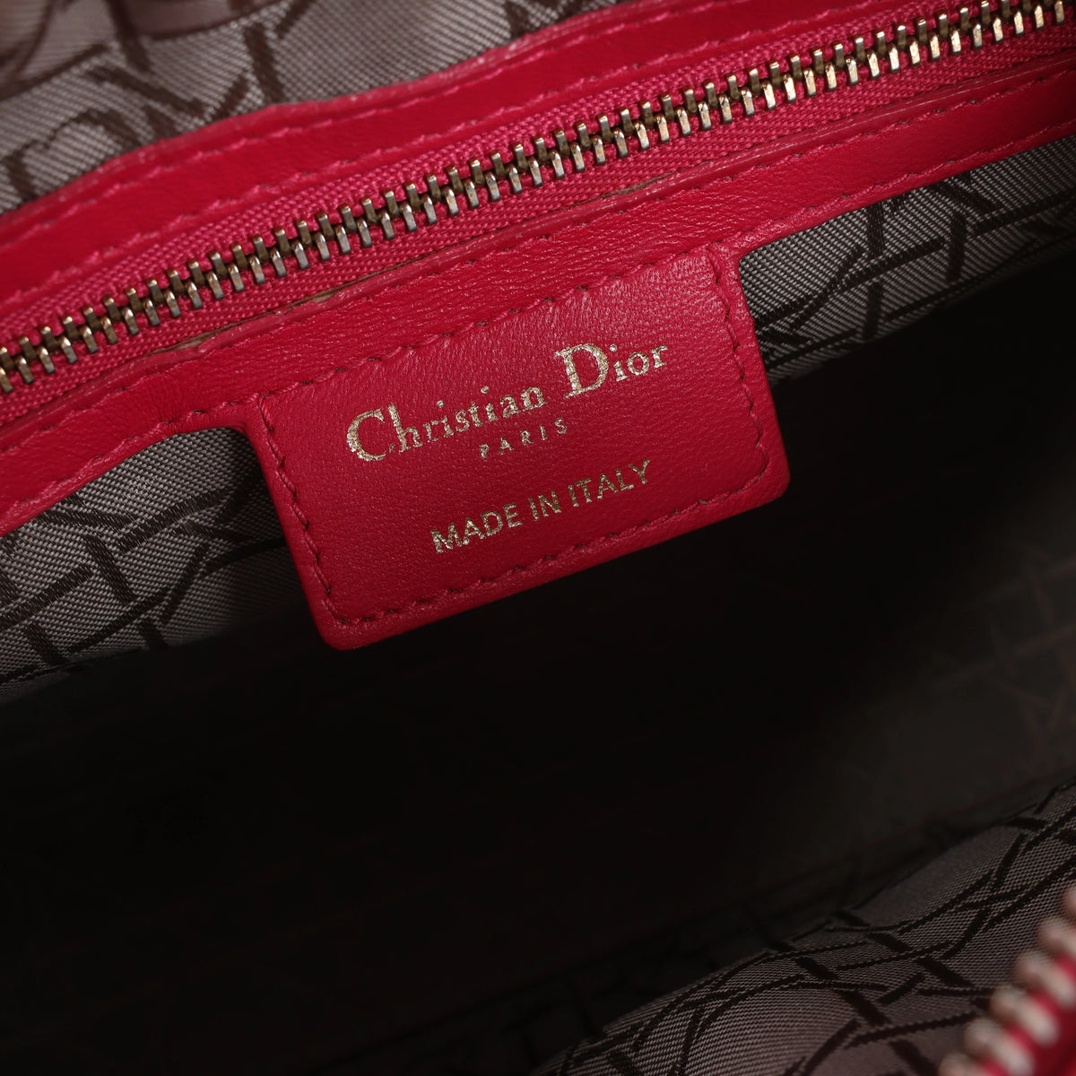 Christian Dior Lady Dior Medium Cannage Leather 2Way Handbag in Pink