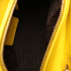Dior Lady Dior Cannage Leather 2Way Handbag in Yellow