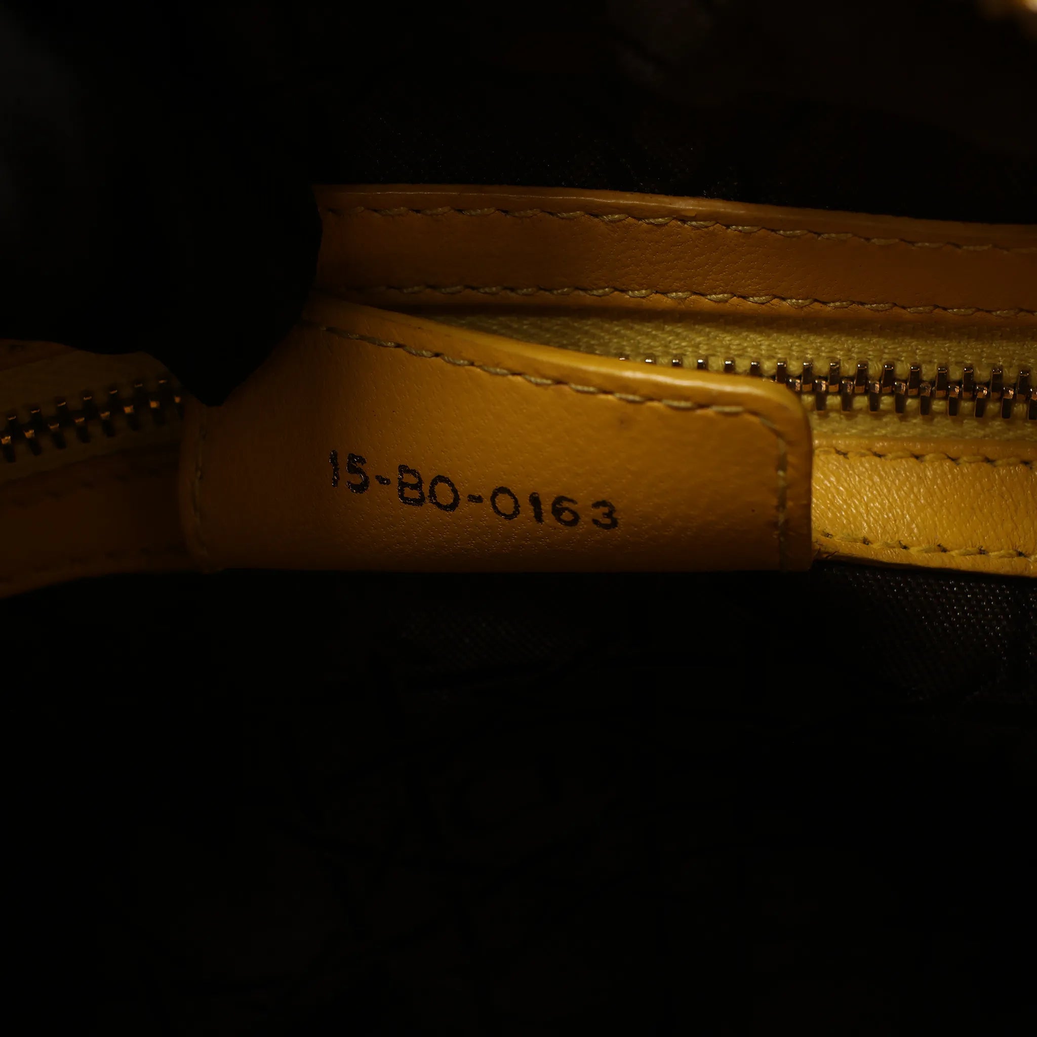 Dior Lady Dior Cannage Leather 2Way Handbag in Yellow