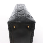 Dior Lady Dior Cannage Leather Handbag in Black