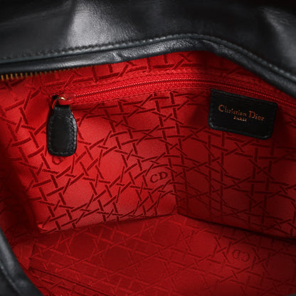 Dior Lady Dior Large Cannage Leather Handbag in Black