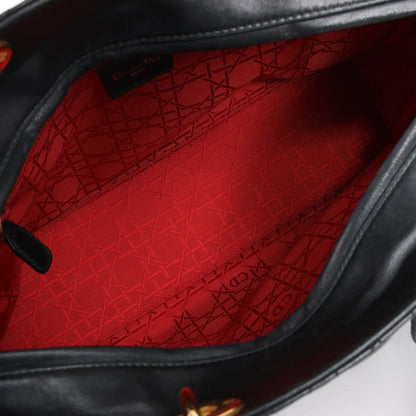 Dior Lady Dior Large Cannage Leather Handbag in Black