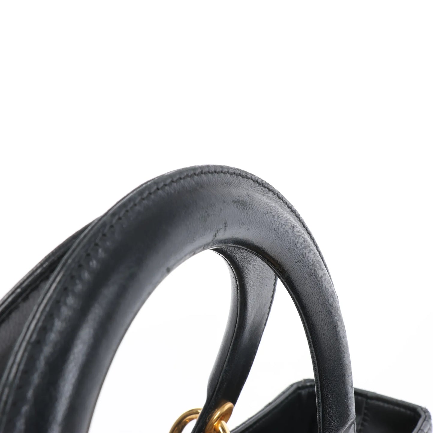 Dior Lady Dior Large Cannage Leather Handbag in Black