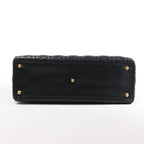 Dior Lady Dior Large Cannage Leather Handbag in Black