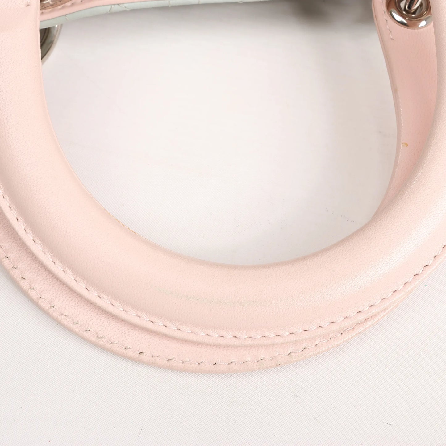 Dior Lady Dior Large Cannage Leather Handbag in Pastel Blue x Pink x Yellow