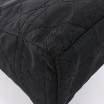 Dior Lady Dior Cannage Nylon Handbag in Black