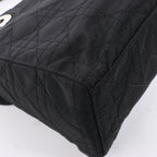 Dior Lady Dior Cannage Nylon Handbag in Black