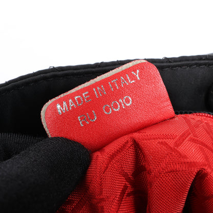 Dior Lady Dior Cannage Nylon Handbag in Black