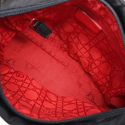 Dior Lady Dior Cannage Nylon Handbag in Black