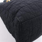 Dior Lady Dior Cannage Nylon Handbag in Black