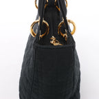 Christian Dior Lady Dior Cannage Nylon Handbag in Black