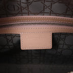 Dior Lady Dior Large Cannage Patnet Leather 2Way Handbag in Beige