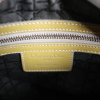 Christian Dior Lady Dior Cannage Patent Leather 2Way Handbag in Khaki