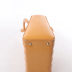 Dior Lady Dior Medium Cannage Patent Leather 2Way Handbag in Orange