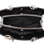 Dior Soft Lady Dior Patent Leather Cannage Large Shoulder Bag in Black