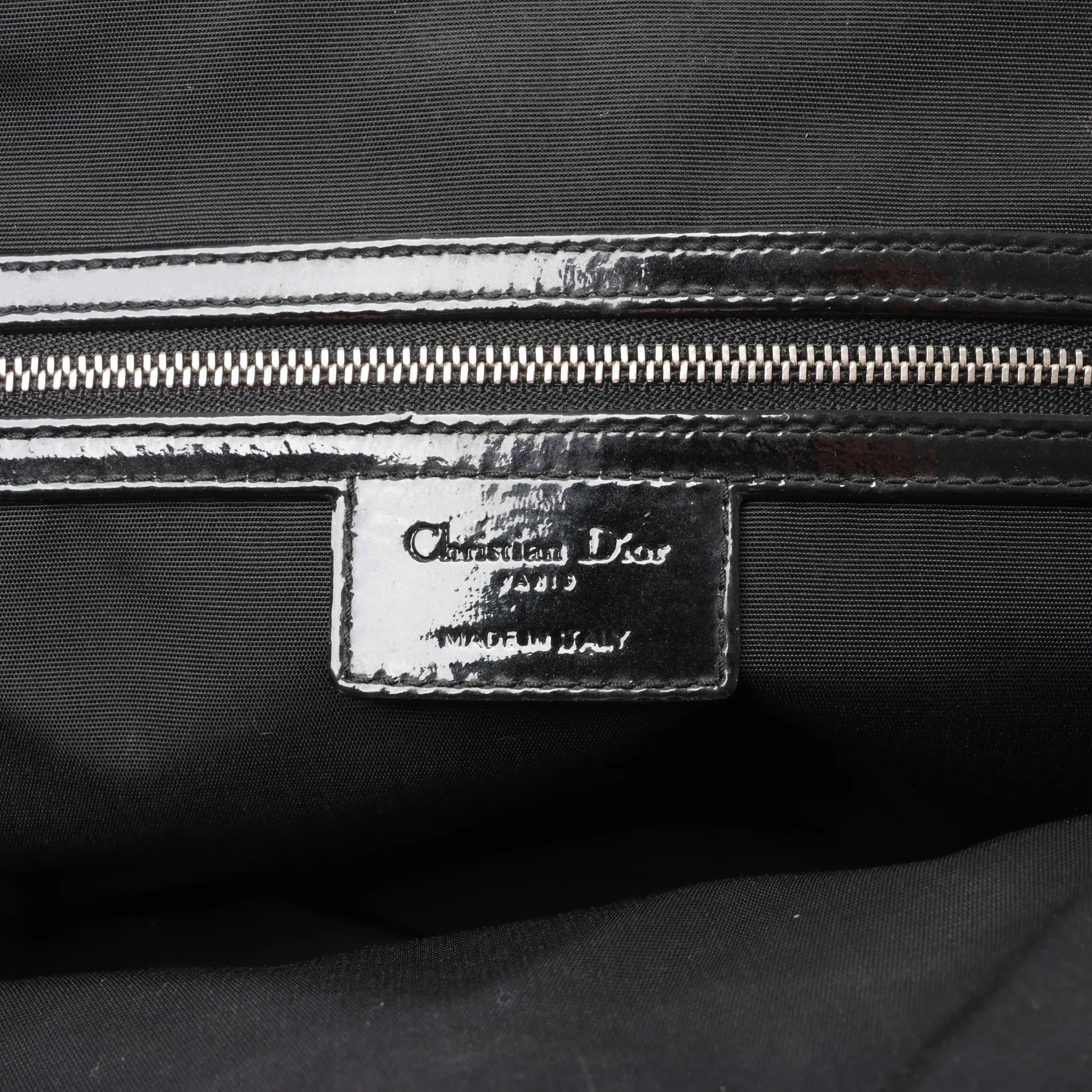 Dior Soft Lady Dior Patent Leather Cannage Large Shoulder Bag in Black