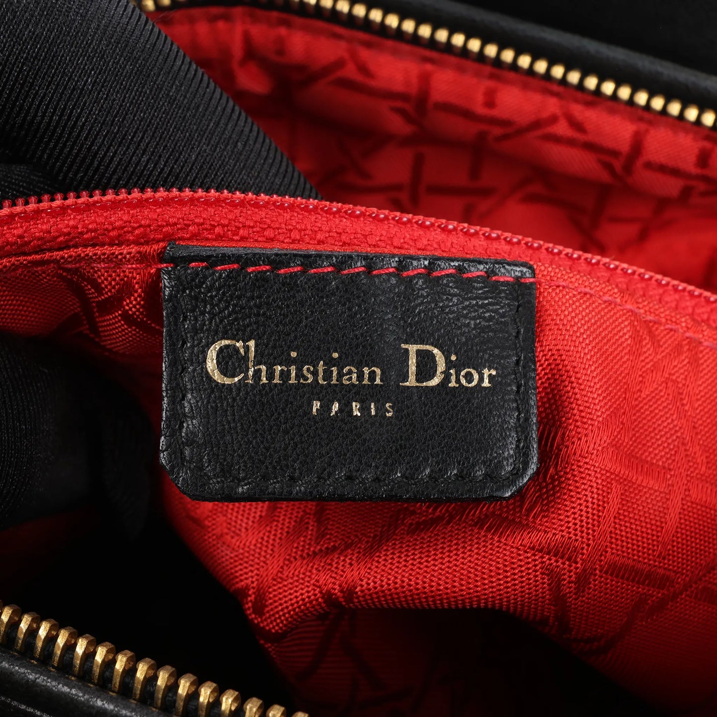 Dior Lady Dior Suede x Leather Cannage Large Handbag in Black