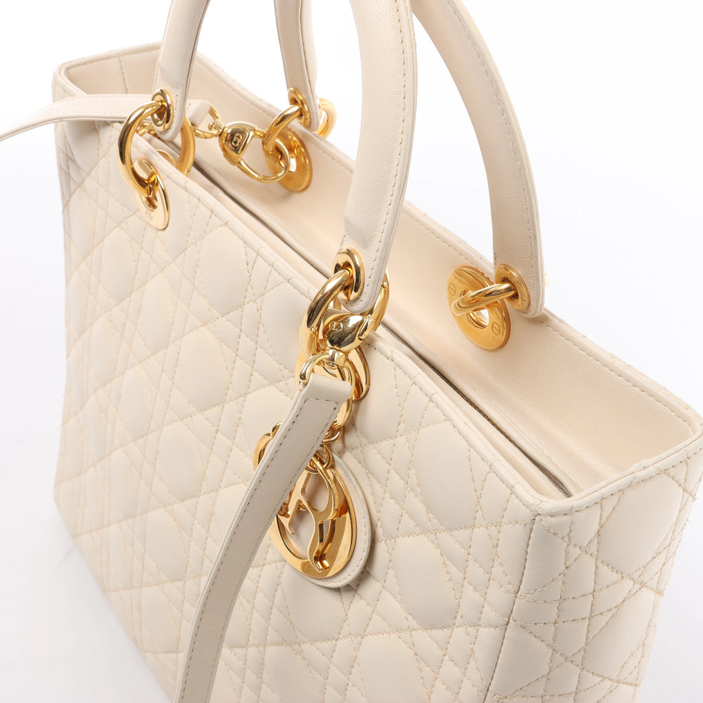 Bolso de hombro grande de lona Dior Book Tote en negro y blanco