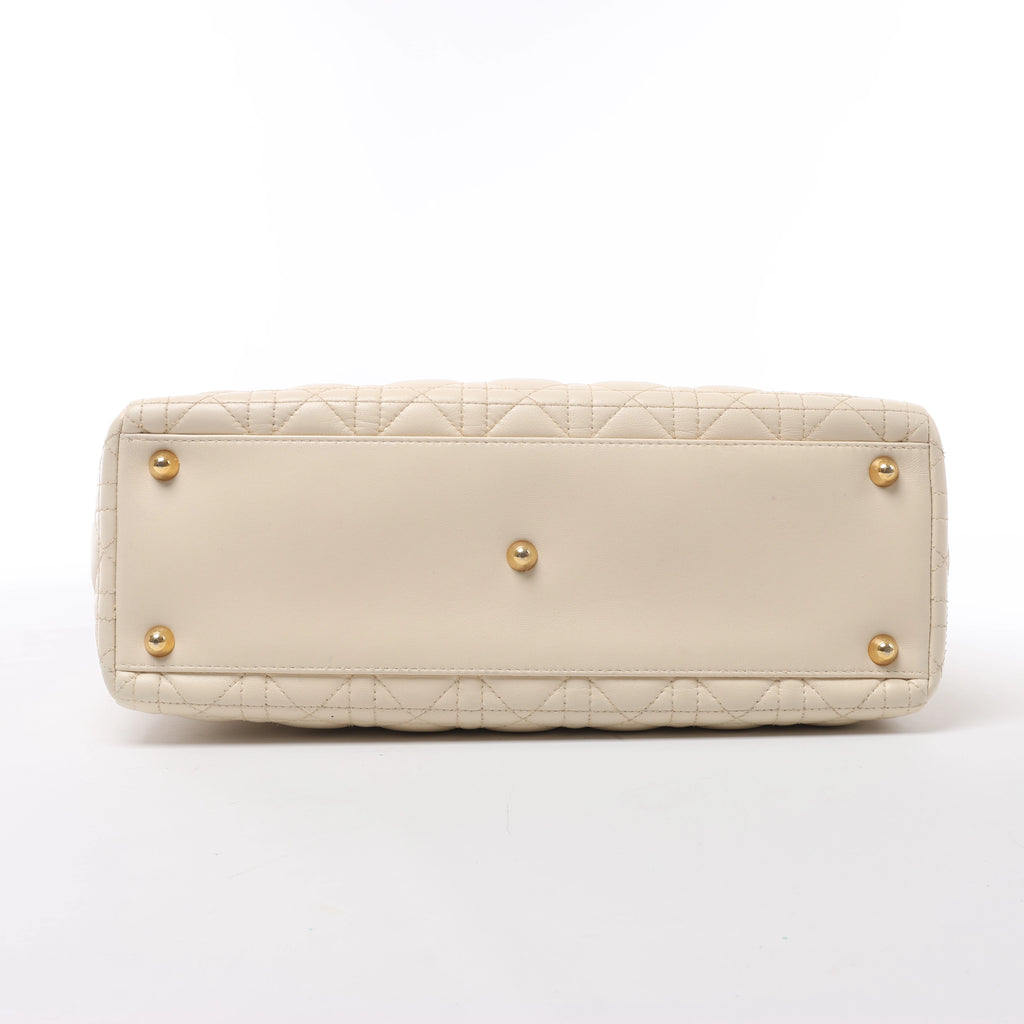 Bolso de hombro grande de lona Dior Book Tote en negro y blanco