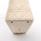 Bolso de hombro grande de lona Dior Book Tote en negro y blanco