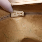 Bolso de hombro grande de lona Dior Book Tote en negro y blanco