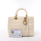 Bolso de hombro grande de lona Dior Book Tote en negro y blanco