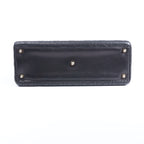 Christian Dior Lady Dior Large Cannage Leather 2Way Handbag in Black
