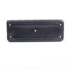 Christian Dior Lady Dior Large Cannage Leather 2Way Handbag in Black