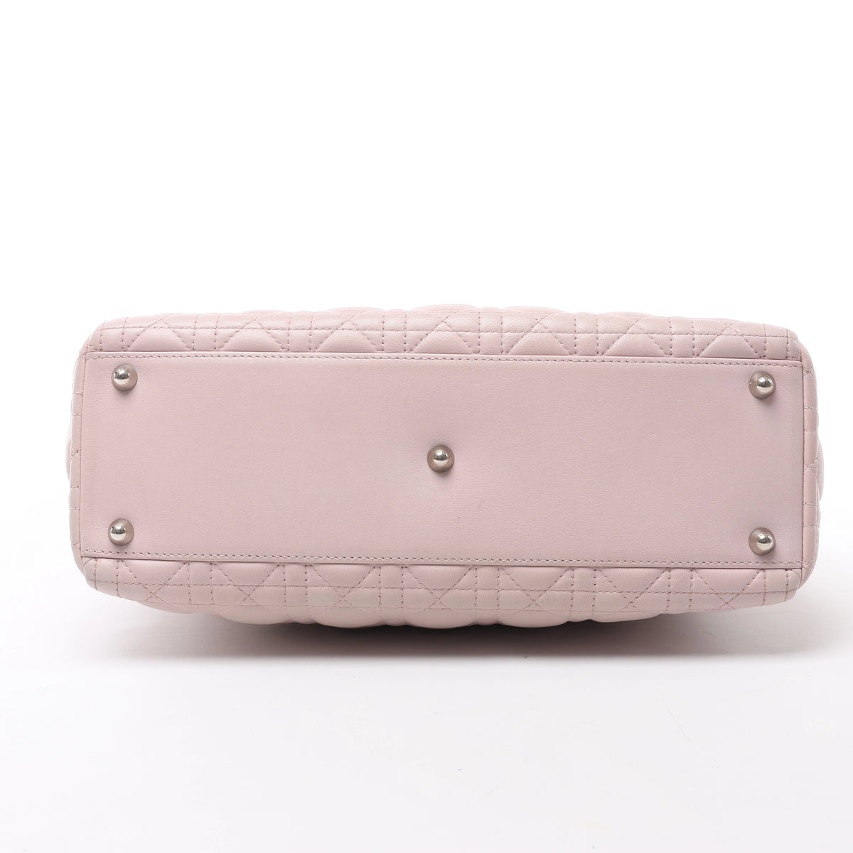 Christian Dior Lady Dior Large Cannage Leather 2Way Handbag in Pink