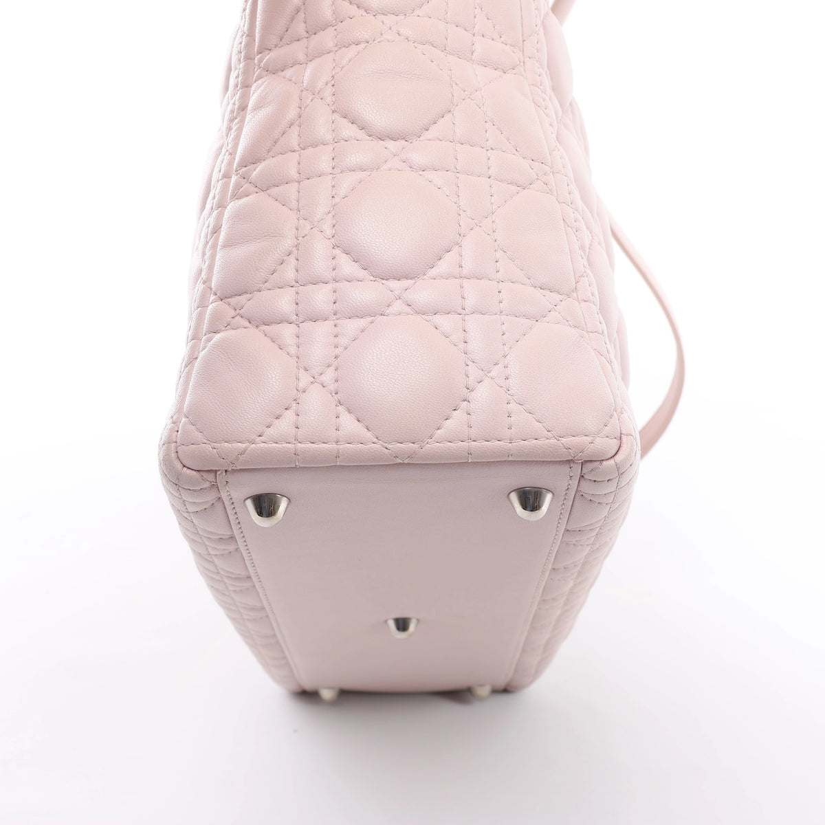 Christian Dior Lady Dior Large Cannage Leather 2Way Handbag in Pink